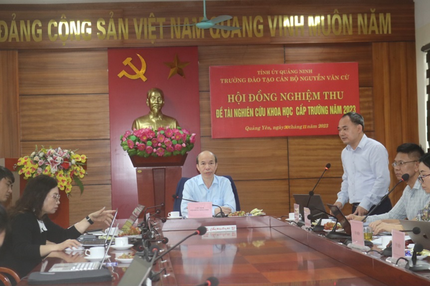 Nghiệm thu đề tài: Phát triển thành phần kinh tế tư nhân trên địa bàn thành phố Hạ Long theo Nghị quyết Đại hội XIII của Đảng