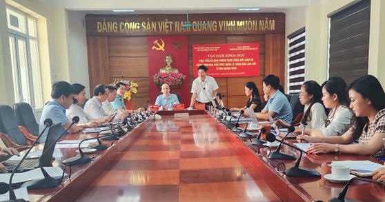 TOẠ ĐÀM KHOA HỌC  “Thực tiễn và định hướng hoàn thiện mối quan hệ Đảng lãnh đạo,  Nhà nước quản lý, nhân dân làm chủ ở tỉnh Quảng Ninh”