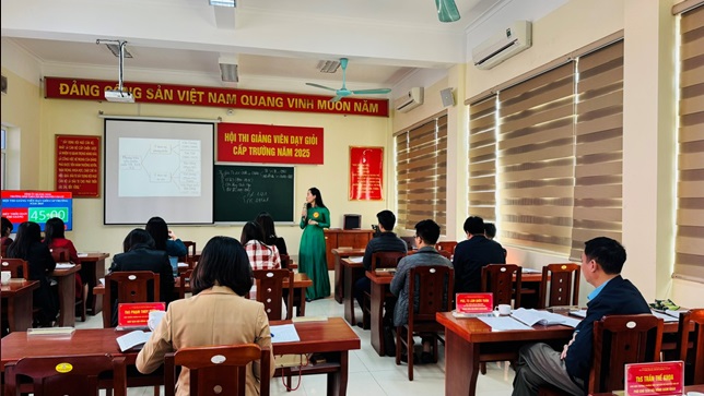 TRƯỜNG ĐÀO TẠO CÁN BỘ NGUYỄN VĂN CỪ TỈNH QUẢNG NINH  - ĐỔI MỚI, SÁNG TẠO, HIỆU QUẢ TRONG TỔ CHỨC HỘI THI  GIẢNG VIÊN DẠY GIỎI NĂM 2025