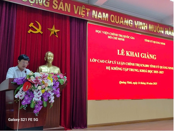 Khai giảng lớp Cao cấp Lý luận chính trị K76.B01 hệ không tập trung (khóa hoạc 2025 – 2027)