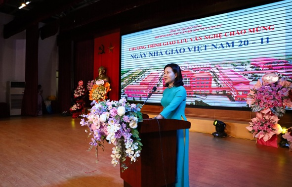 Một số hoạt động chào mừng Ngày Nhà giáo Việt Nam 20/11 tại Trường Đào tạo cán bộ Nguyễn Văn Cừ
