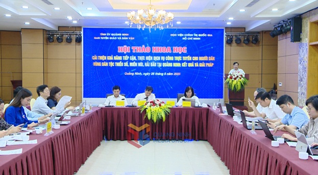 TRƯỜNG ĐÀO TẠO CÁN BỘ NGUYỄN VĂN CỪ THAM GIA CHỦ TRÌ HỘI THẢO KHOA HỌC “CẢI THIỆN KHẢ NĂNG TIẾP CẬN DỊCH VỤ CÔNG TRỰC TUYẾN CHO NGƯỜI VÙNG DÂN TỘC THIỂU SỐ, MIỀN NÚI VÀ HẢI ĐẢO TẠI QUẢNG NINH”