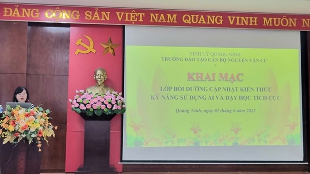 TRƯỜNG ĐÀO TẠO CÁN BỘ NGUYỄN VĂN CỪ TỔ CHỨC LỚP BỒI DƯỠNG KIẾN THỨC AI