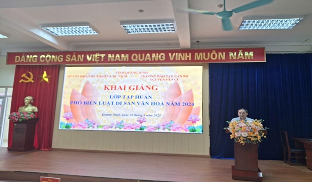 Khai giảng lớp tập huấn phổ biến Luật Di sản văn hóa năm 2024
