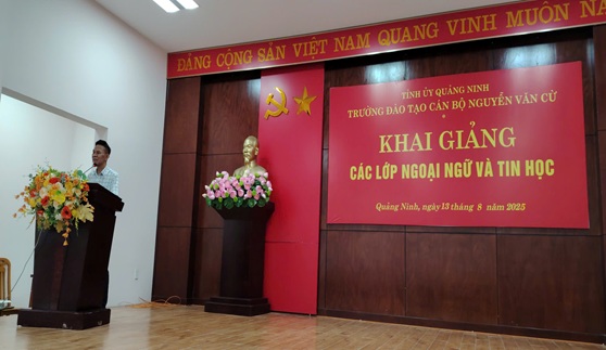 Trường Đào tạo cán bộ Nguyễn Văn Cừ khai giảng các lớp ngoại ngữ, tin học