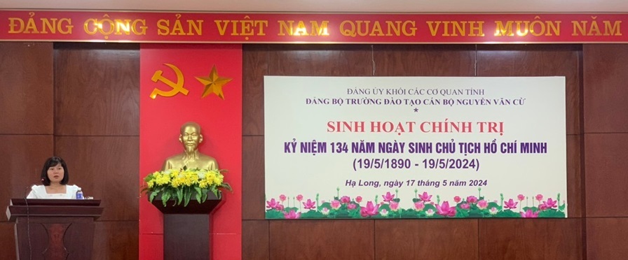 Sinh hoạt chính trị nhân kỷ niệm 134 năm ngày sinh Chủ tịch Hồ Chí Minh (19/5/1890-19/5/2024)